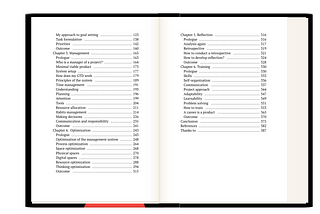 The contents of “System life” book