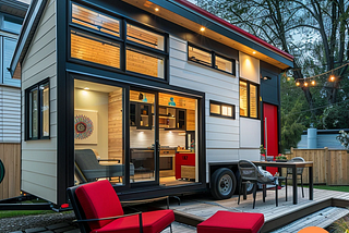 Chic Tiny House on Wheels: A Colorful Retreat