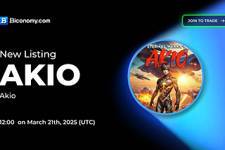 Akio (AKIO) to Be Listed on Biconomy — A Game-Changer for Crypto and Entertainment