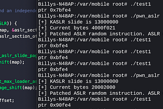 ASLR & the iOS Kernel — How virtual address spaces are randomised