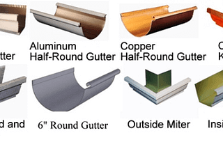 Types of Rain Gutter Materials and Cost