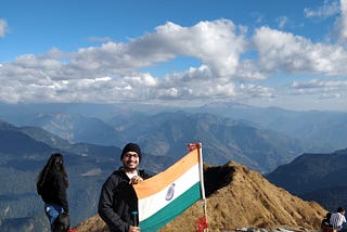 First Summit in the Himalayas