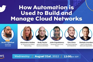 How automation is used to build and manage networks in the cloud