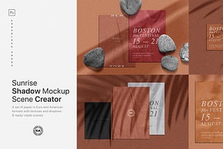 Sunrise Shadow Mockup Scene Creator