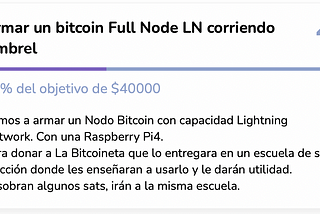 Un nodo bitcoin LN para una Escuela