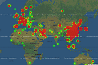 Generating Heatmap for Corona Virus Propagation in Python