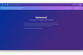Major Updates to Ephemeral