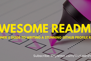 🍂A beginner guide to writing a stunning GitHub profile readme🍂