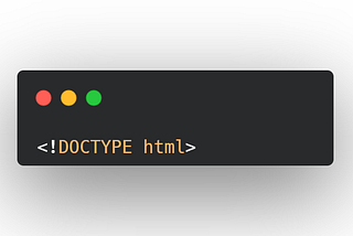 What is the DOCTYPE Declaration in HTML?