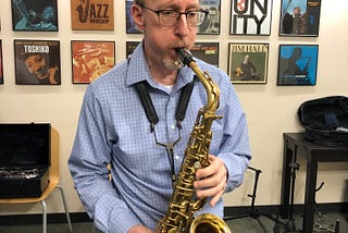 Mike Jolkovski is a saxophonist / flute player who has been in The Jazz Workshop for about four…