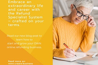 The Refund Specialist System Business Lets You Design Your Own Path to Success.