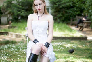 white leather corset