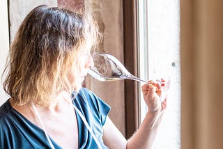 Una donna del vino a Milano