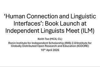 Chinese dialectal grammar and parametric microvariation: pre-published book launch for ‘Human…