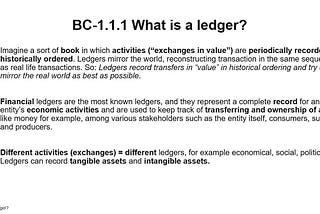 BC-1.1.1 What is a ledger?