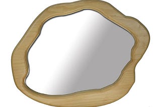 Irregular Wooden Mirror