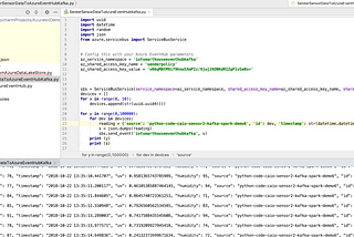 Consuming real-time sensor data using Azure Event Hub and Azure Databricks (Spark)