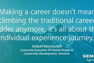 Career Development — from career ladder to experience journey