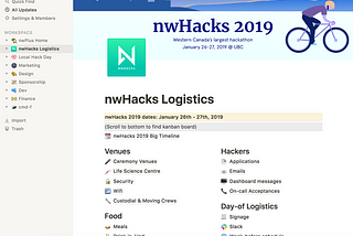 Documenting nwHacks 2019