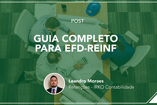 Guia completo para EFD — Reinf