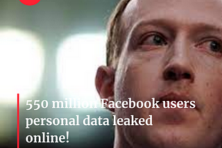 53 crores Facebook users data leaked online!! Locations, IDs, Birth Date leaked