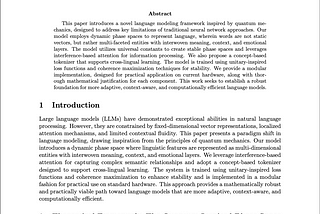 Quantum-Inspired Dynamic Phase Space Language Model: A Modular Approach