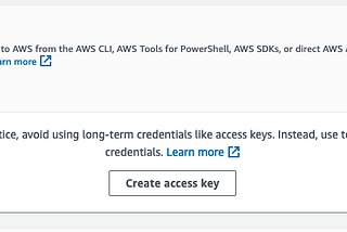 AWS Access Keys