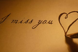 On missing, and being missed