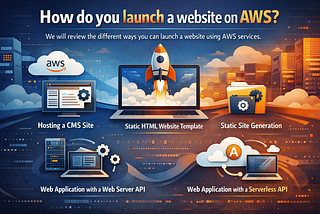 How do you launch a website on AWS?