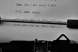 Typewriter poetry
