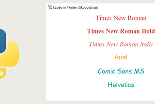 Building Custom Labels with Tkinter and ttkbootstrap in Python Tutorial