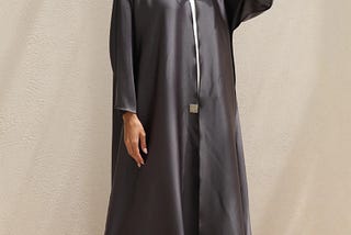 Women Wearing Dark Grey Abaya