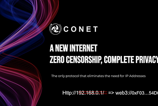 Question: In what way will CONET use wallet addresses instead of IP addresses to route data.