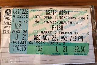 Recap of Phish at USAir Arena November 22, 1995