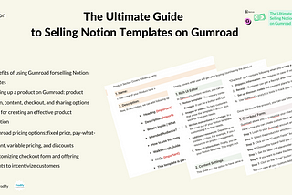 Make Money with your Notion Templates : A Quick Guide to Selling on Gumroad