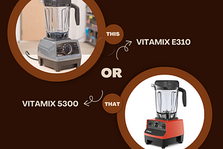 Vitamix E310 vs 5300