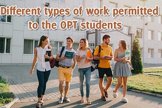 Different Types of Work Permitted to The OPT Students