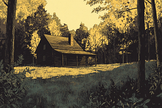Gray Cabin in the Woods