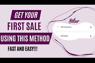 Steps to start affiliate marketing and also learn how to create and sell your product on selar.co