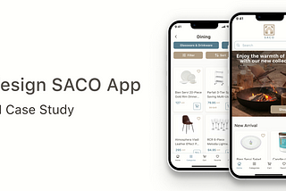 Case Study: Redesign SACO App