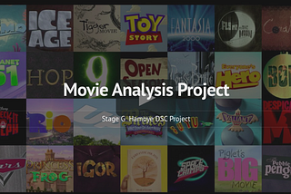 HDSC Stage G OSP: Movie Analysis