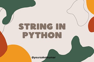 String in Python