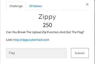 Zippy Challenge writeup CyberHack CTF