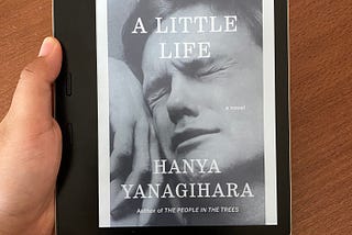 A Little Life by Hanya Yanigahara in my Kindle