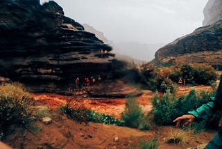 Flood in Blacktail Canyon