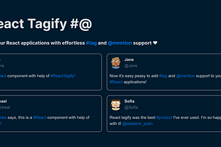 React Tagify: Effortless #Tag and @Mention Support for Your React Applications