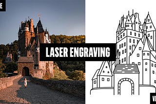 How to create a black and white SVG file for laser engraving