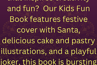 🎄🎉 Make Christmas and Birthdays Extra Special with the Kids Fun Book! 🎉🎄