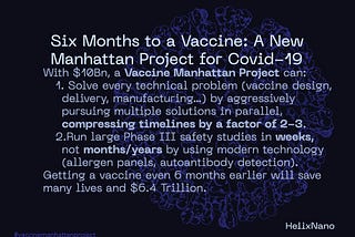 Six Months To A Vaccine