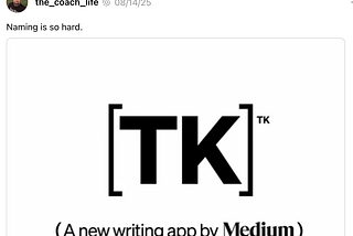 The Straight TK on MediumTK.